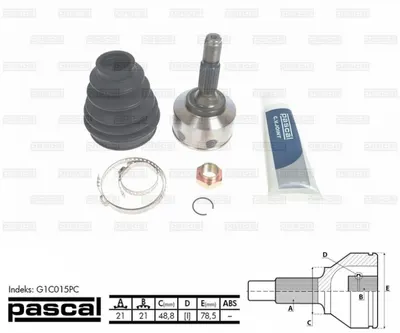 Cap planetara spre roata (21z 21z 48,8mm) CITROEN C3 I, C3 PLURIEL 1.1-1.4D dupa 2002