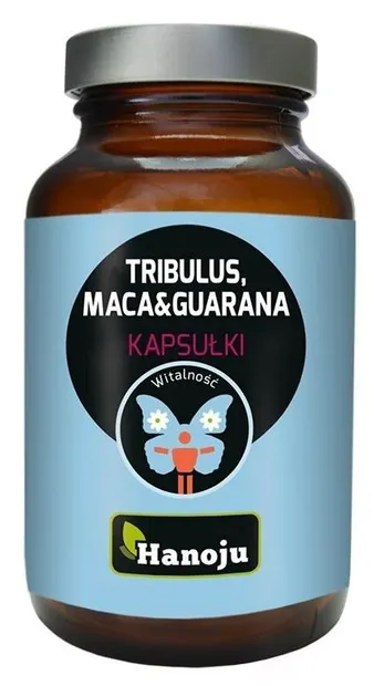 Tribulus + Maca + Guarana, 90 capsule, Hanoju