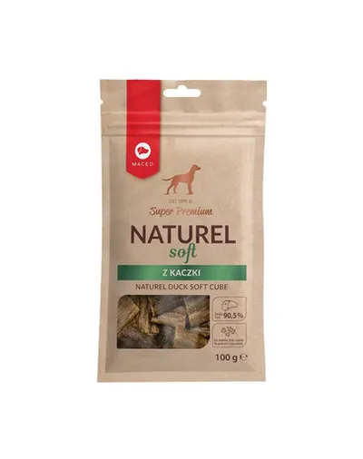 MACED Super Premium Naturel soft recompense moi pentru caini, cu rata 100 g
