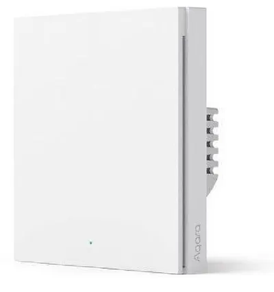 Comutator inteligent de perete Aqara - H1, cu neutru, cu un singur buton, alb