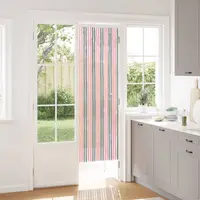 vidaXL Perdea pentru insecte din chenille Gri Argintiu și Roz