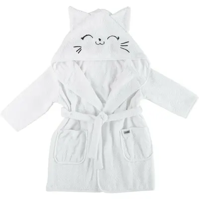 Halat de baie, Bubaba, Cu urechi Kitty, Marime 86/92/98, White
