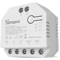 Releu inteligent Sonoff Dual R3 Lite , Wireless, 2 canale, Alb 6920075776966