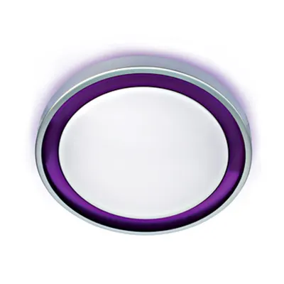Iris-R 22W 2GX13, 230V, IP20, gri, ring violet