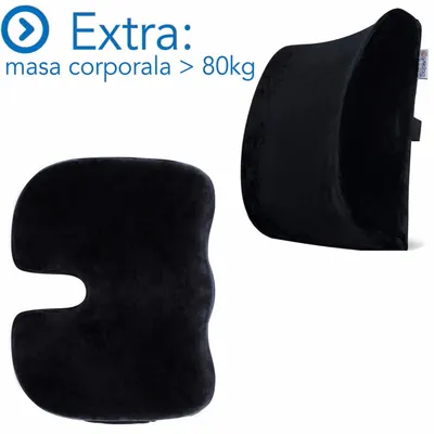 Set 2 perne ortopedice Suporto perna lombara si perna pentru sezut
