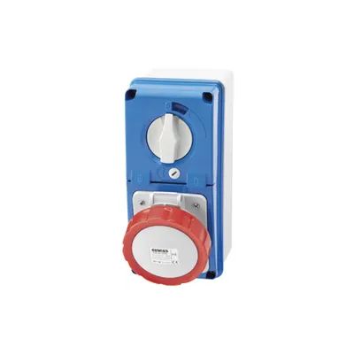 Priza Industriala Fixa cu Interblocaj 3p+e 16a Ip67 380-415v 6h