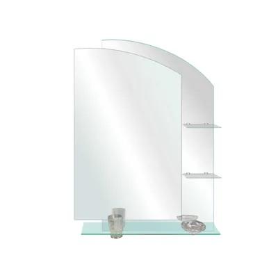 Oglinda baie cu polite RO-030 65x90 cm