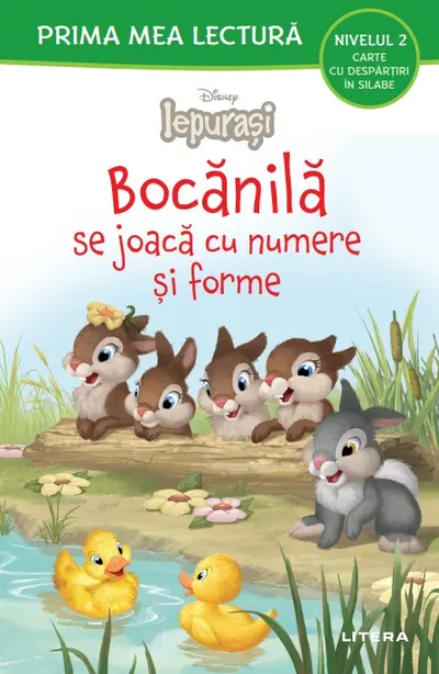 Disney Iepurasi. Bocanila se joaca cu numere si forme (Nivelul 2 Carte cu despartiri in silabe)