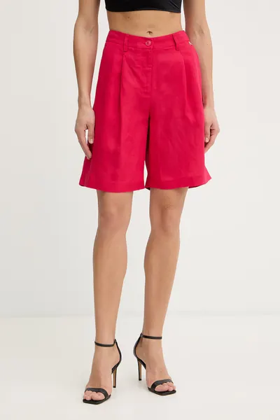 Twinset pantaloni scurți pentru femei, din in