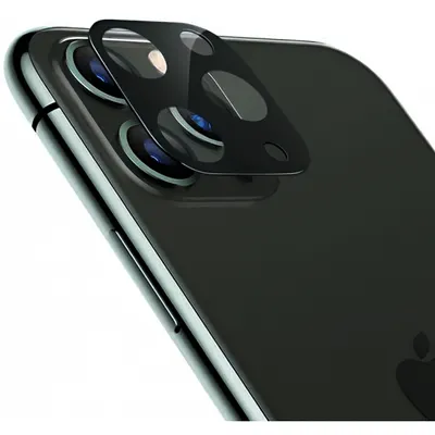 Folie de protectie Camera Spate XO Design 3D pentru Apple iPhone 12 Pro Max, Sticla Securizata, Neagra