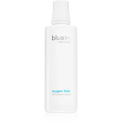 bluem Oxygen for Health Oxygen Fluid produs pentru tratament local pentru afte și răni superficiale în cavitatea bucală 500 ml
