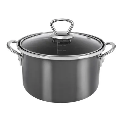 Oală cu capac smalțuită 3,25 l Metalic – Orion