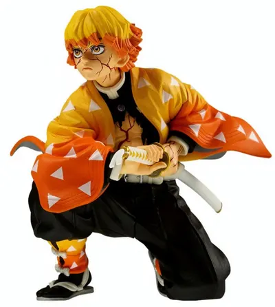 Statuetă Banpresto Animation: Demon Slayer - Zenitsu Agatsuma, 14 cm