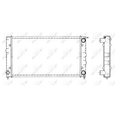 Radiator, racire motor NRF 509501
