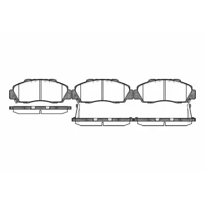 Set placute frana, frana disc REMSA 0351.32