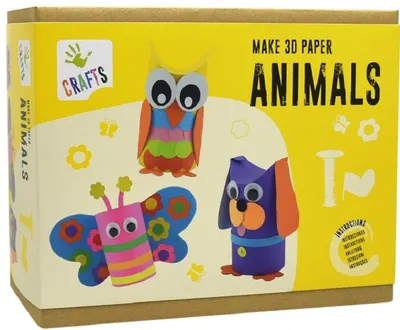 Set creativ Andreu toys - 3D animale de hartie