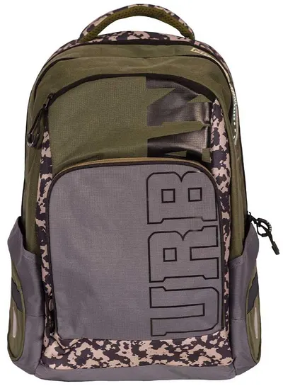 Ghiozdan anatomic S. Cool Urban - Green Military, cu 2 compartimente