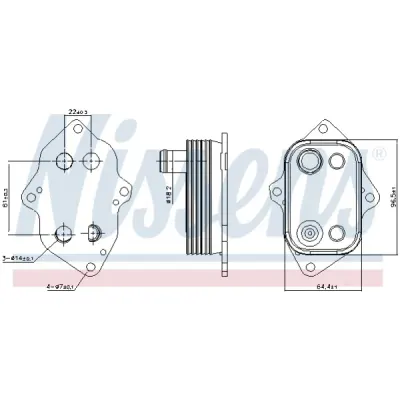 Radiator ulei, ulei motor NISSENS 91103