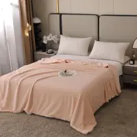 Patura Premium, 200x230cm, cu Blanita Shorthair si Cocolino, cu Fermoar, Somon – Lux, Caldura & Versatilitate!