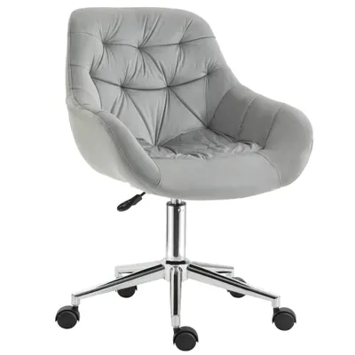 Vinsetto scaun ergonomic de birou, 59x58x80-90 cm, gri | Aosom Romania