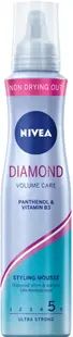 Nivea Diamond Spumă de păr Volume Care, 150 ml