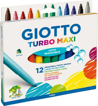 Carioci Giotto Turbo Maxi - 12 culori