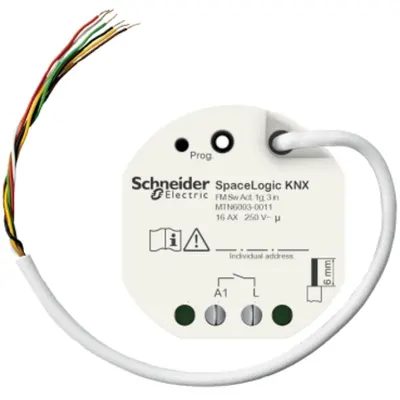 SpaceLogic KNX Actuator ST cu 3 intrari binare