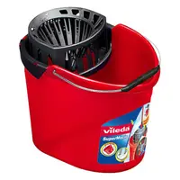 Galeata cu Storcator Vileda Power Press, Rosu, 10 l
