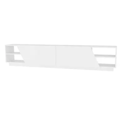 Comoda TV RHODES, alb, 240x37,1x47,4 cm
