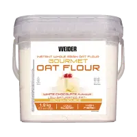 Făină integrală de ovăz, WEIDER, Gourmet, 1,9 kg, aromă ciocolată albă