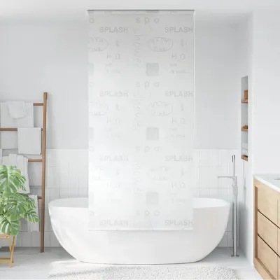 vidaXL Roletă perdea de duș 100x240 cm Imprimeu Splash