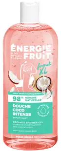 Gel de dus nutritiv pentru piele foarte uscata cu ulei de cocos organic si unt de shea, 500ml, Energie Fruit