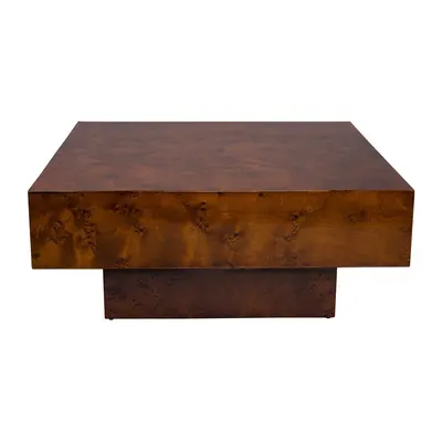 Măsuță de cafea în culoare naturală închisă cu aspect de lemn de nuc 90x90 cm Quinn – Dutchbone