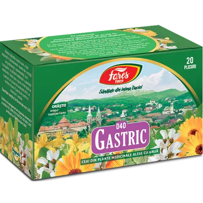 Gastric, D40, ceai la plic, Fares | 20 plicuri