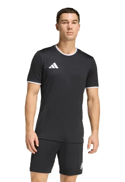Tricou cu logo pentru fotbal Entrada26 - Negru