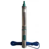 Pompa submersibila de mare adancime ALFA CMP1560, 4QJD2-80/16-2.2, 16 turbine, 2.2kW (3HP), 10.000 l/h, Hmax 160m, cablu 30m, diametru 100mm, racord 1-1.5", 110-220V, bobinaj cupru, inox – contine taxa EEE 35 RON