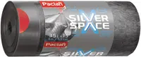Saci de gunoi elastici cu legături Paclan - Silver Space, 35 l, 15 buc., gri