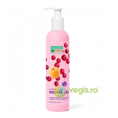 Gel de Dus Natural cu Merisor si Caise Vitamin Charge 400ml