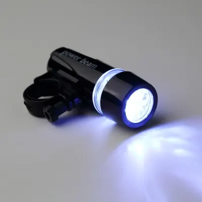 Far fata power beam, 3 moduri luminare, cu baterii AAA