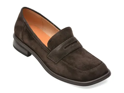 Mocasini GRYXX maro, A599, din piele intoarsa