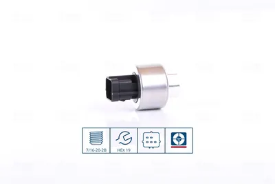 Comutator presiune aer conditionat potrivit ALFA ROMEO 145, 146, 147, 156, GT, GTV, SPIDER; FIAT BRAVA, BRAVO I, DOBLO, DOBLO MINIVAN, DUCATO, MAREA, MULTIPLA, PALIO, PUNTO 1.0-3.2 09.93