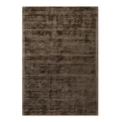 Covor maro țesut manual din viscoză 80x150 cm Noemi – Vikosa