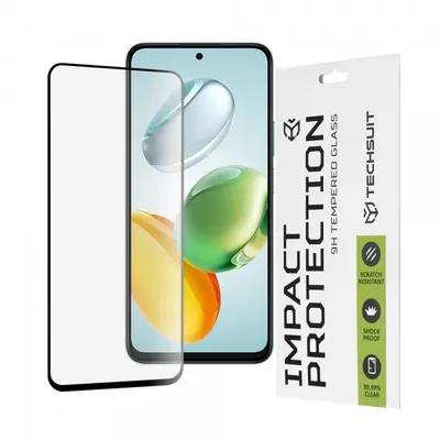 Folie de protectie Ecran Techsuit pentru Honor X7c / 200 Smart, Sticla Securizata, Full Glue, 111D, Neagra