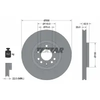 Disc frana TEXTAR 92110903