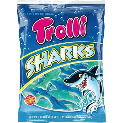 Jeleuri gumate Trolli Shark, 100 g Engros