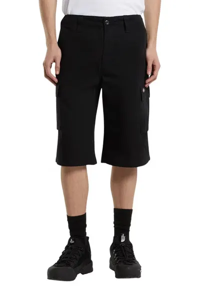 Pantaloni scurti cargo din bumbac cu fermoar