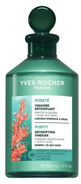 Yves Rocher Purity Ser detoxifiant pentru păr cu oțet, 150 ml