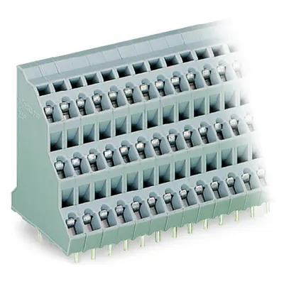 Triple-deck PCB terminal block; 2.5 mm²; Pin spacing 5 mm; 3 x 2-pole; CAGE CLAMP®; 2,50 mm²; gray