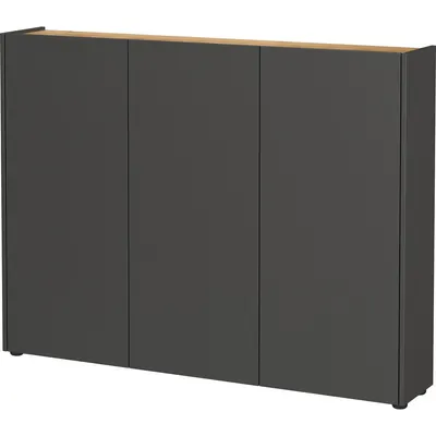 Dulap gri antracit cu aspect de lemn de stejar 138x105x25 cm Libbiano – Germania