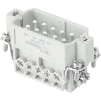 Conector Tata - 49x16 - 10p + E 16a 250v / 4kv / 3 - Șurub Connection - cu Plate - Gri